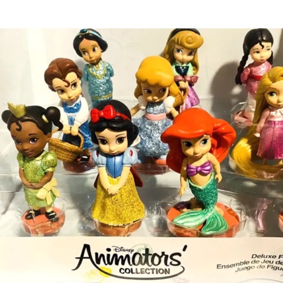 NEW Disney Parks Animators Littles Princess Figures Princess Playset Toy Set - Picture 3 of 7